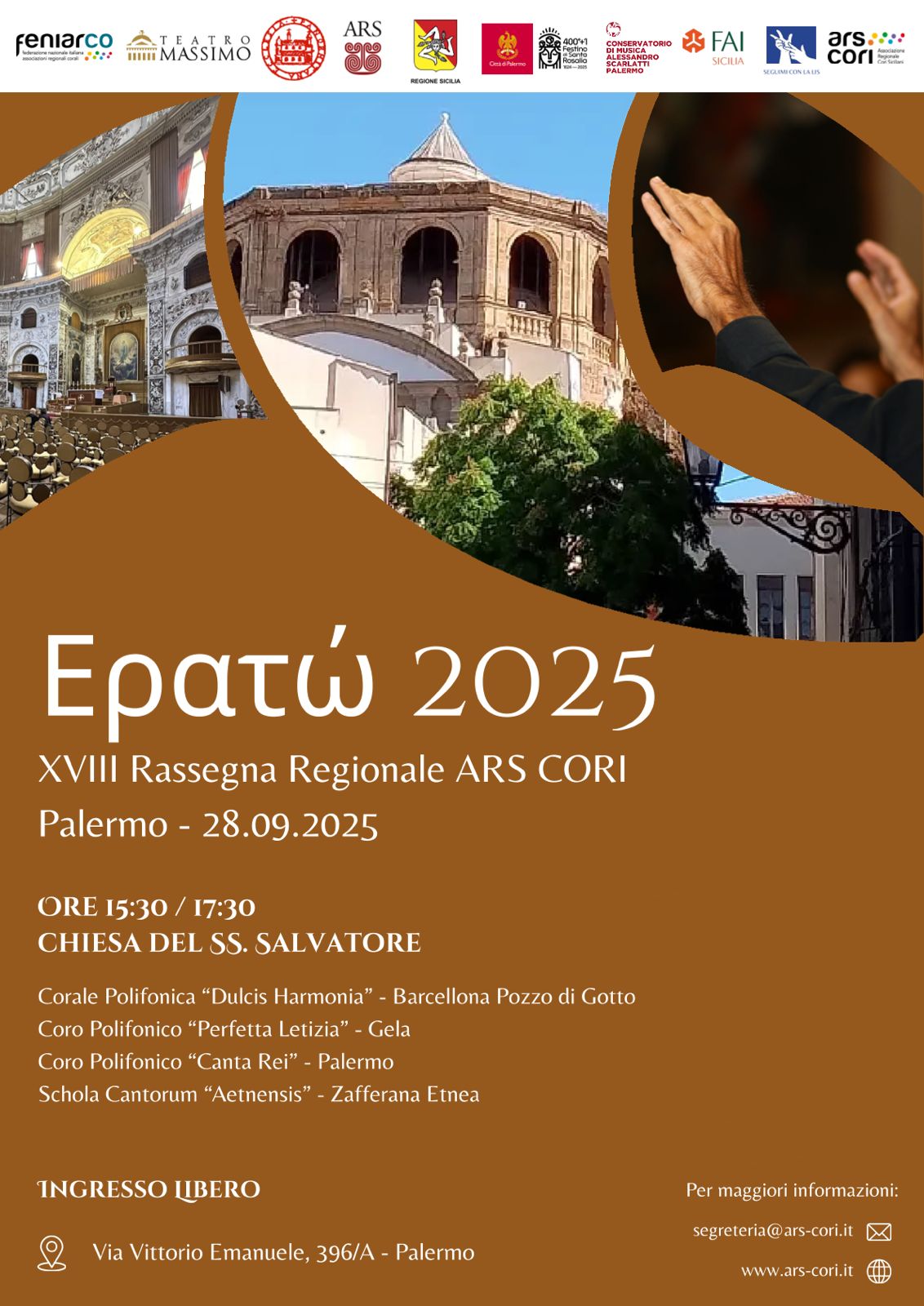 Locandina XVIII Rassegna Regionale ARS CORI